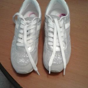 Calvin Klein glitter gray sneakers